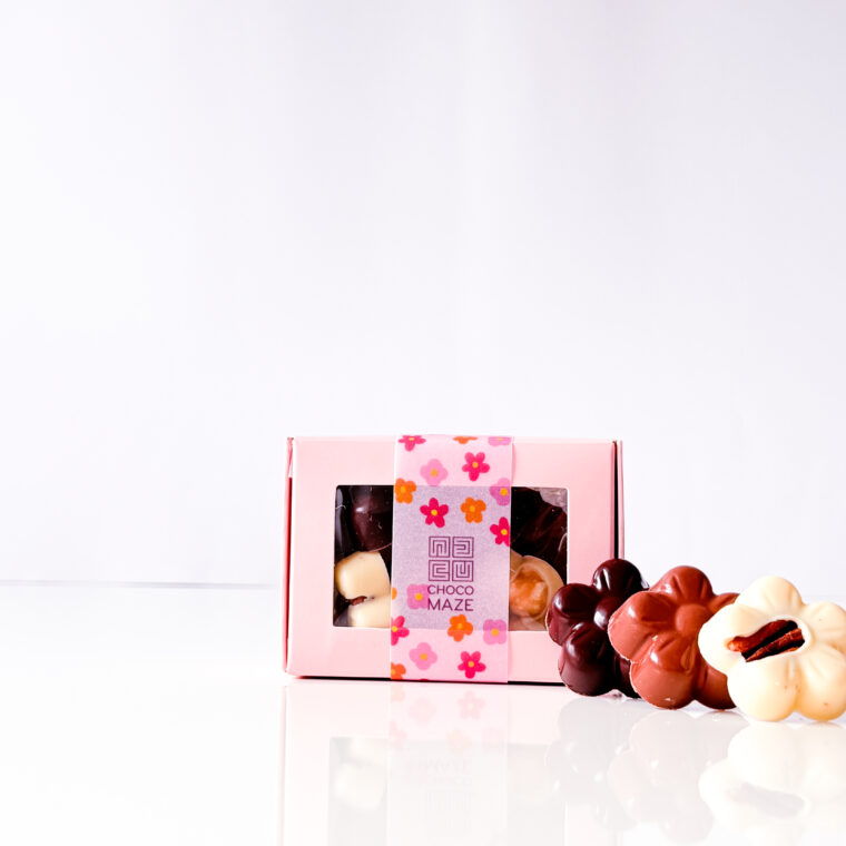 Virágos csoki bonbon, 50g