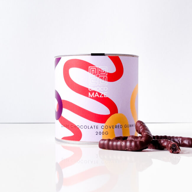 Gumicukor kukac étcsokiban, 200g